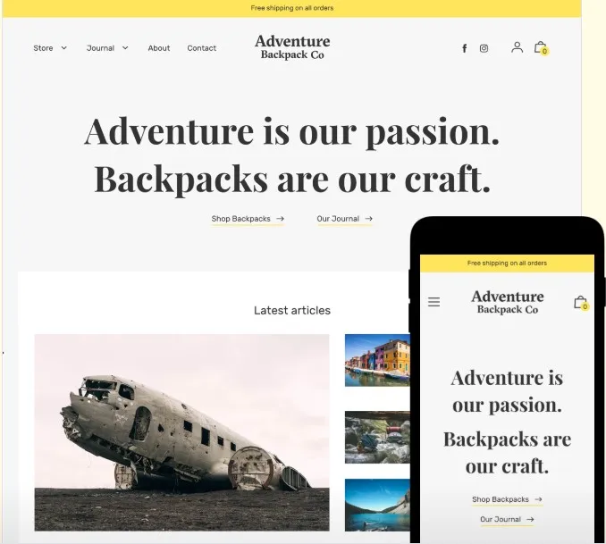Editorial Shopify Theme