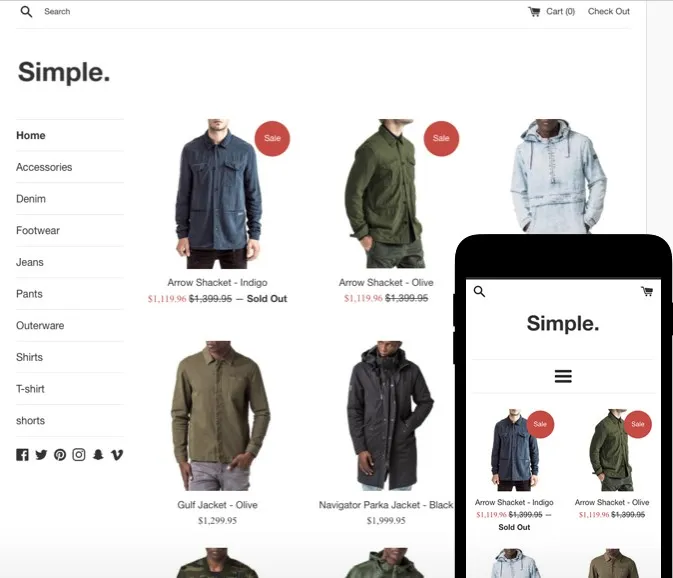 Simple Shopify Theme