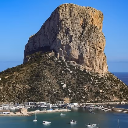 Peñon de Ifach in Calpe on the Costa Blanca North.