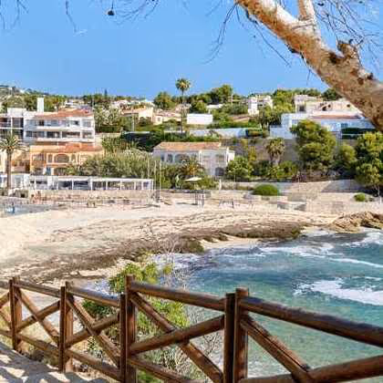 benissa expectacular beach on the Costa Blanca North.