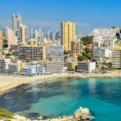 Finestrat La Cala beach on the Costa Blanca North.