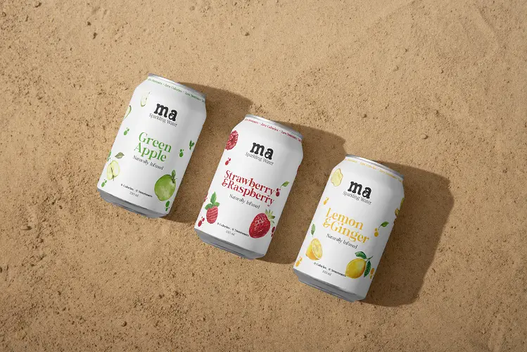 Sparkling Water Packaging Design