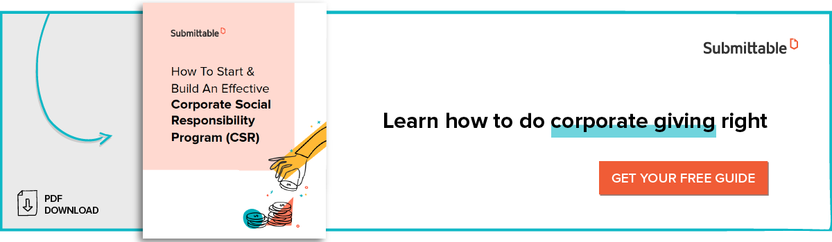 Learn how to do corporate giving right - Get your free guide