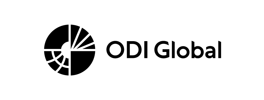 ODI Global logo with segmented circular design and bold text.