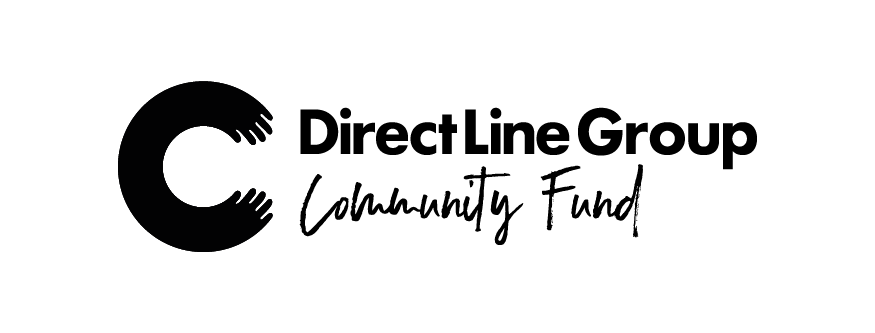 Direct Line Group Community Fund logo with a stylized 'C' formed by two hands.