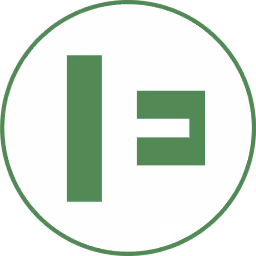 Green stylized letter E and vertical bar forming a logo inside a white circle with a green outline.