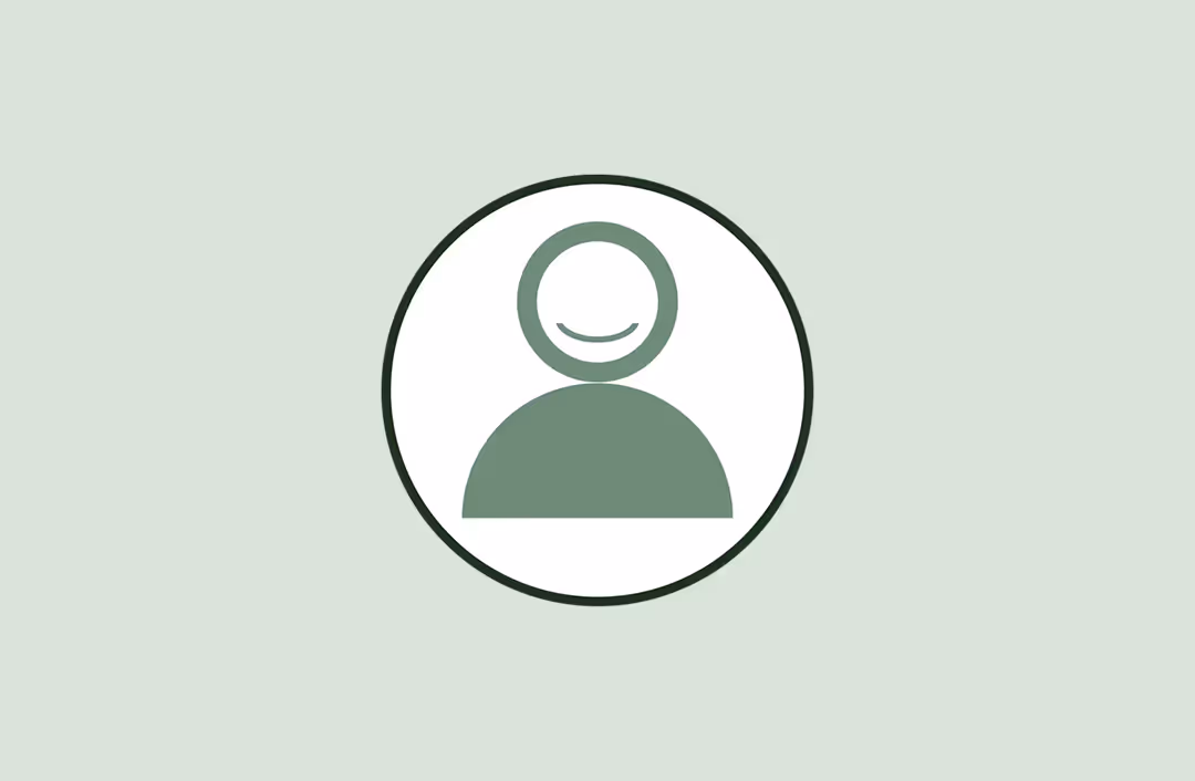 Green user profile icon with a smiling face inside a white circle on a light green background.