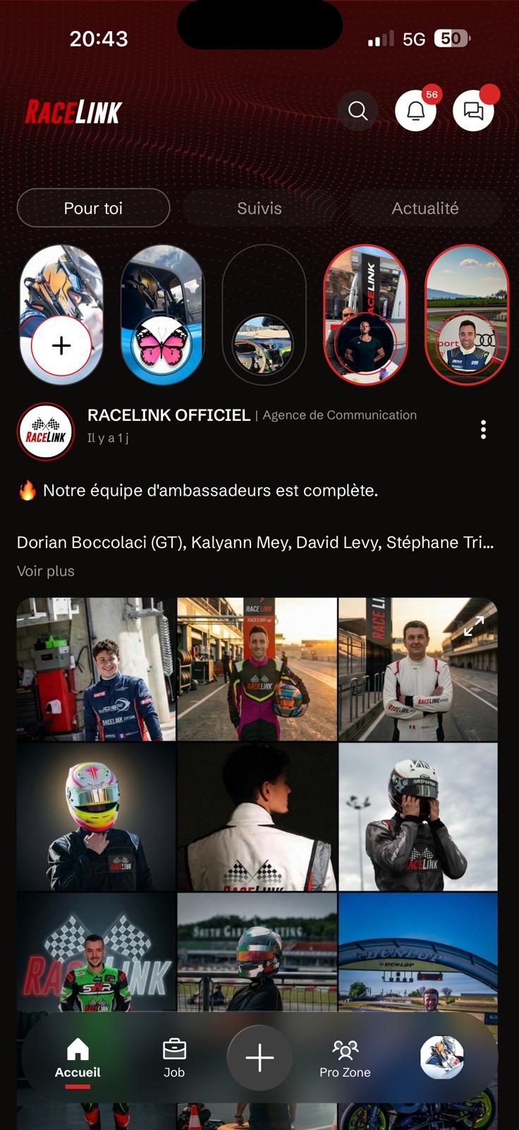 Professionnels du motorsport en action - RaceLink connecte pilotes teams et mécaniciens