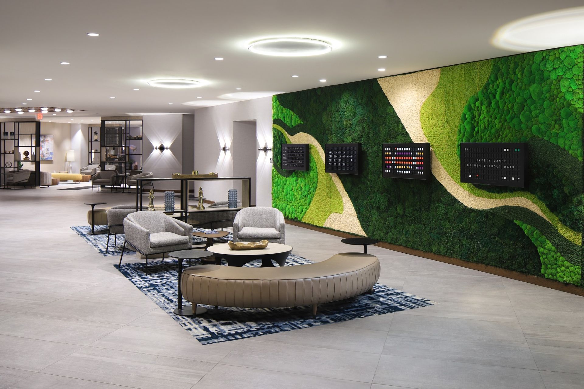 DoubleTree Hotel Lobby Moss Wall