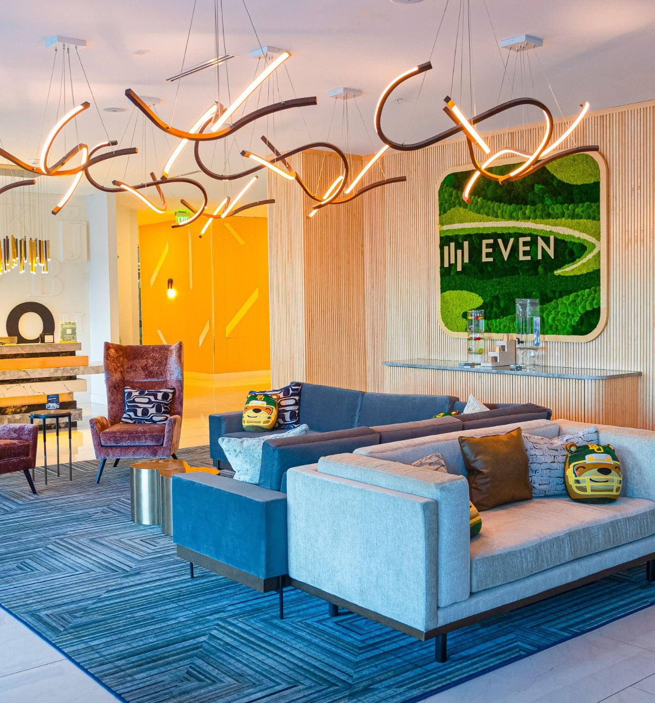 Even Hotel Moss Brand Logo Wall