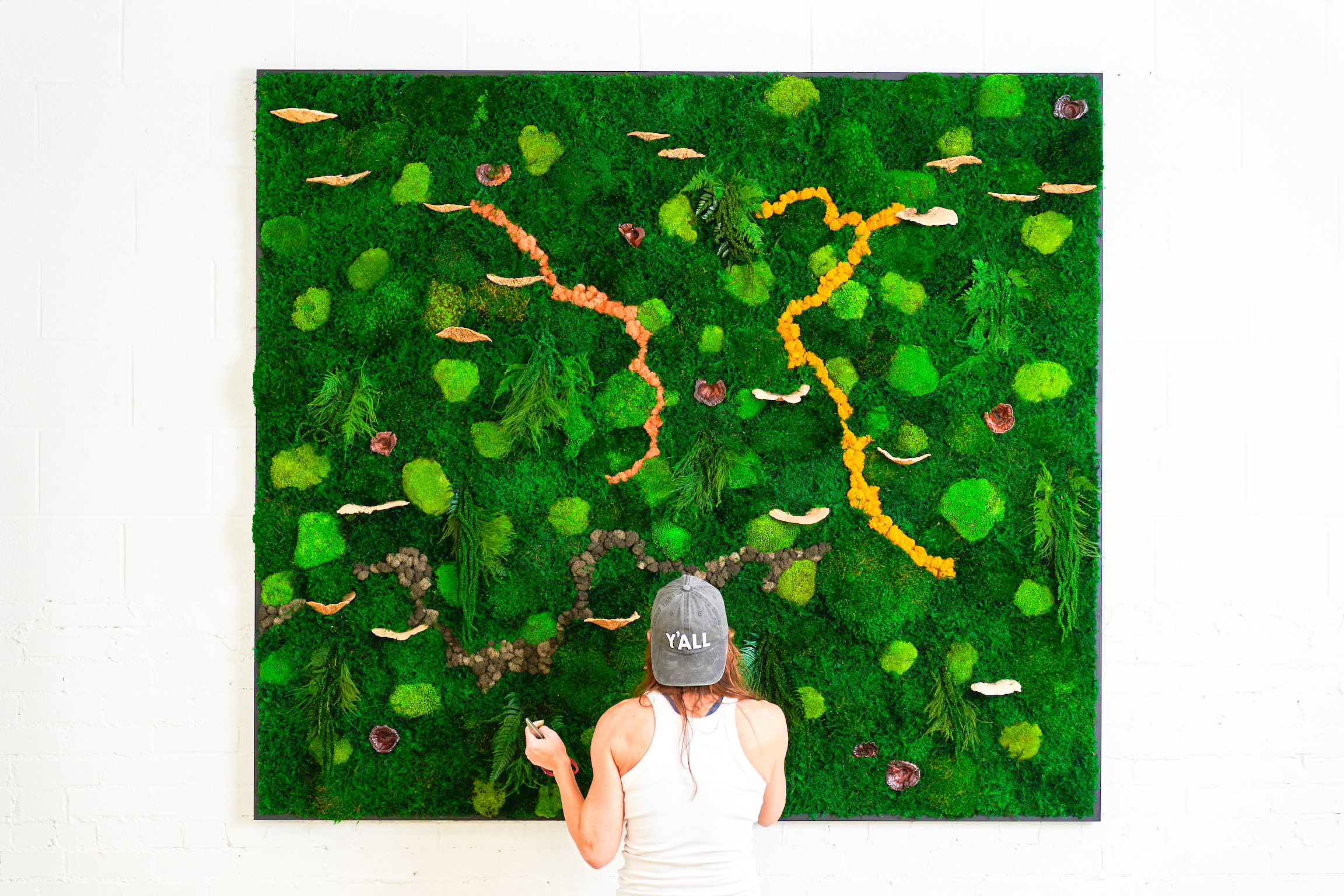 Preserved botanical wall, Eastside