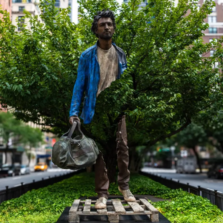 Discovering Bruno Catalano's Sculptures: Blending Art and Nature on Park Avenue in NYC