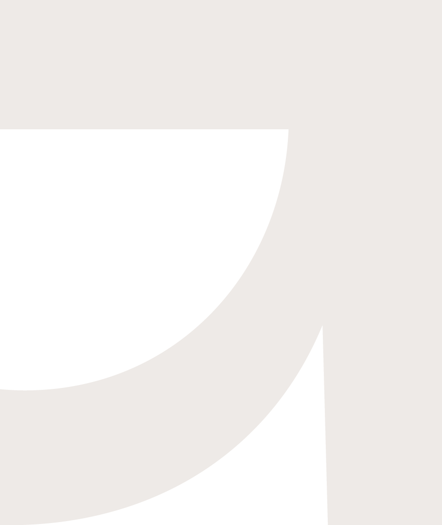 Beige minimalist abstract shape with curved and straight edges on a white background building the Logo of the Gateway Factory.