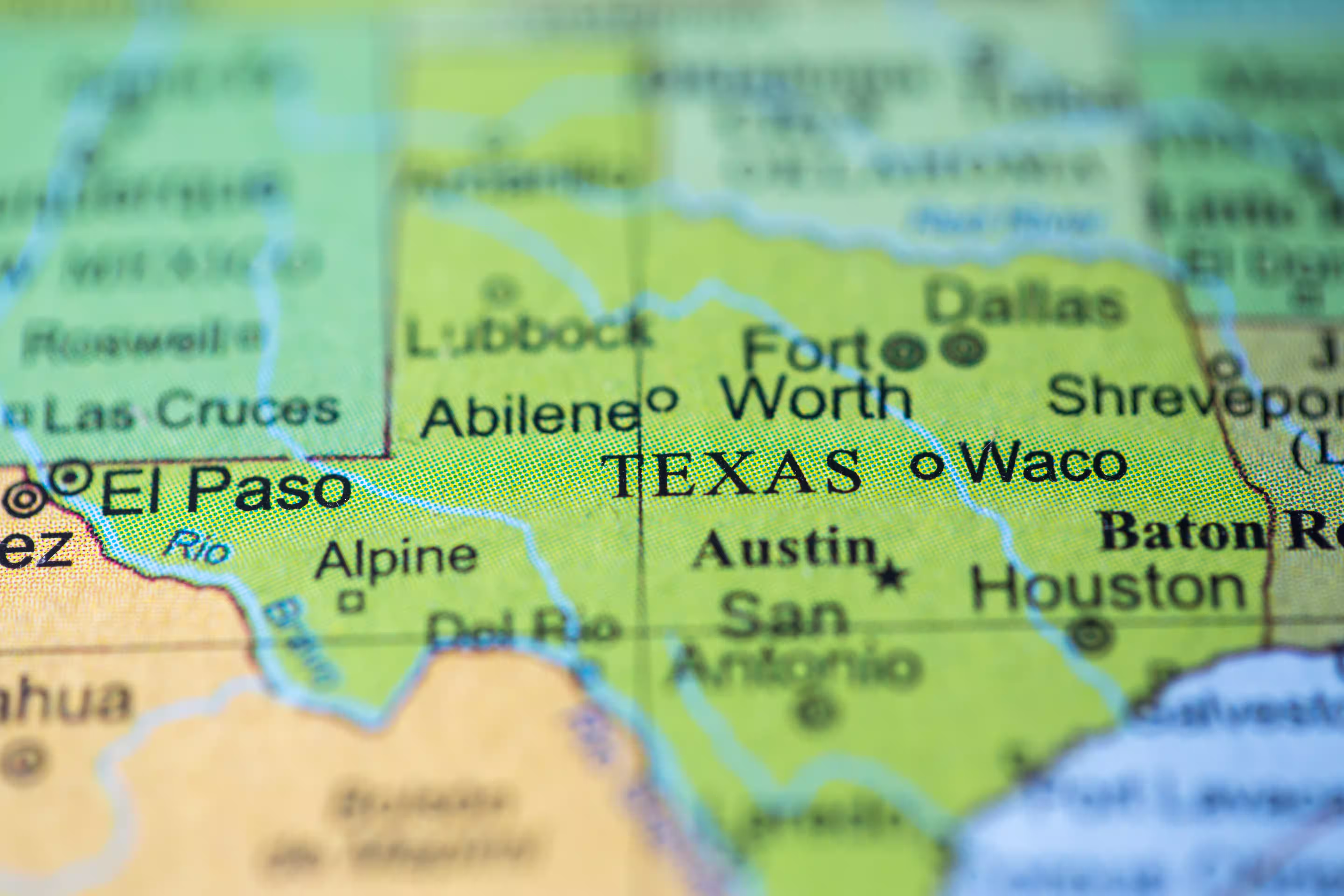 map Texas