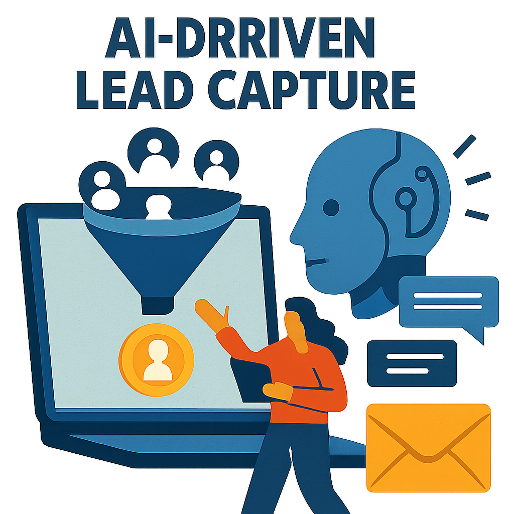 AI-driven lead capture illustration