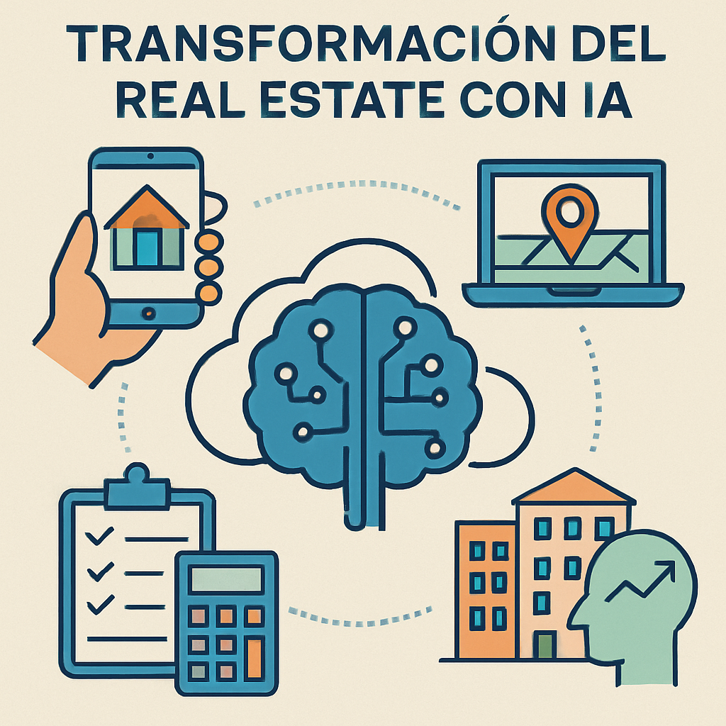 Gráfico que representa la transformación del Real Estate con IA