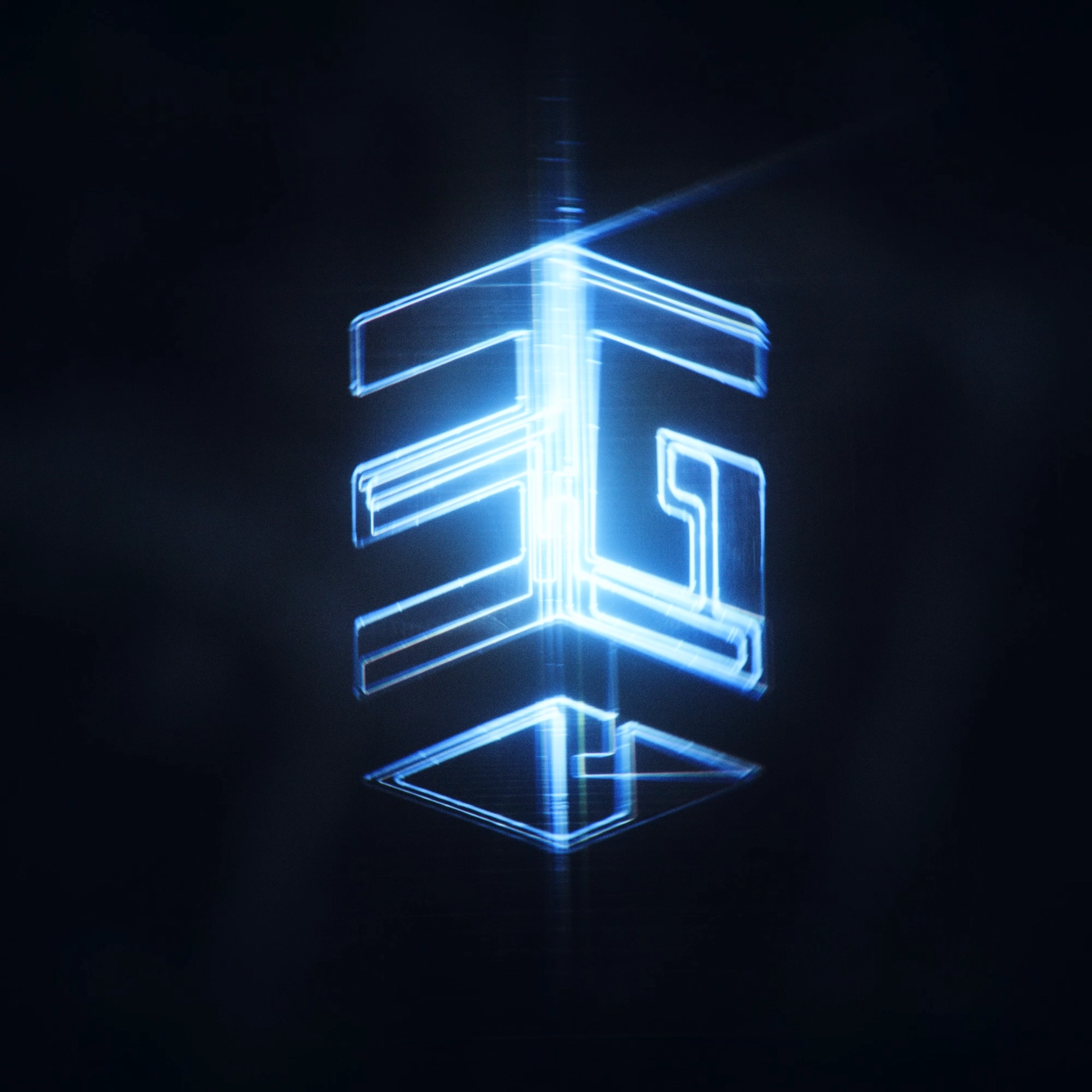 3D-Visualisierung des Logos als Hologram