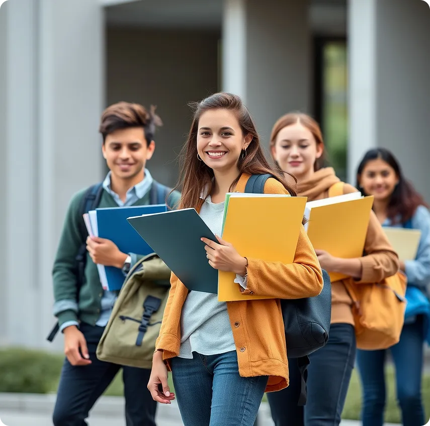 An illustration showing a person in a blue shirt examining documents with a magnifying glass, representing academic monitoring and grade tracking. The image includes text reading "Build a Solid Academic Foundation" and "Grades now impact" with the "Fast Track by Your Future Blueprint" logo, conveying a message about the importance of academic performance.
