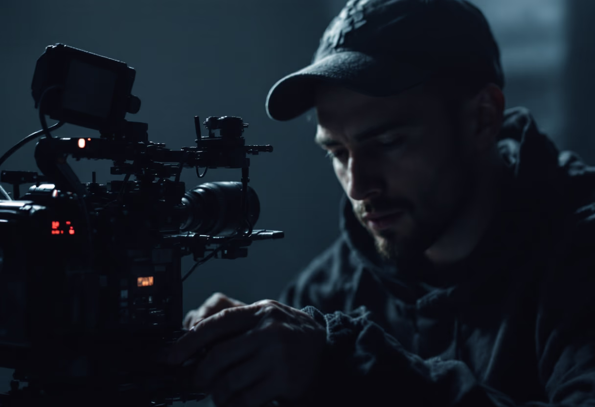 image of behindthescenes filming