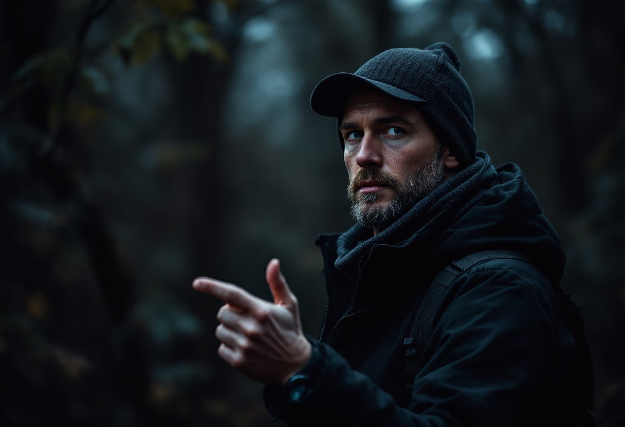 image of team member explaining a conservation project