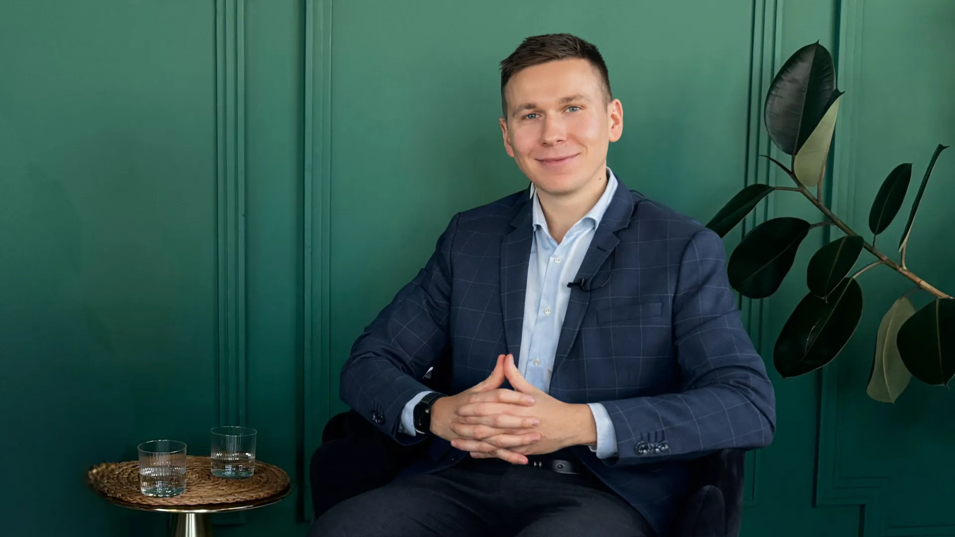 Triangle behind a mountain range made with structural grid like texture