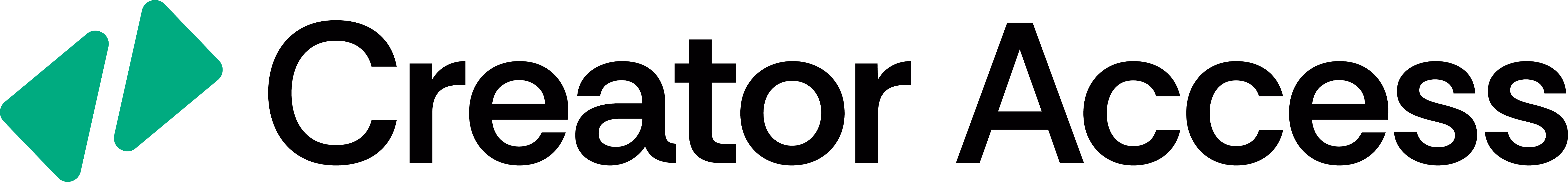 Creator Access logo with green coding brackets next to the text 'Creator Access'.