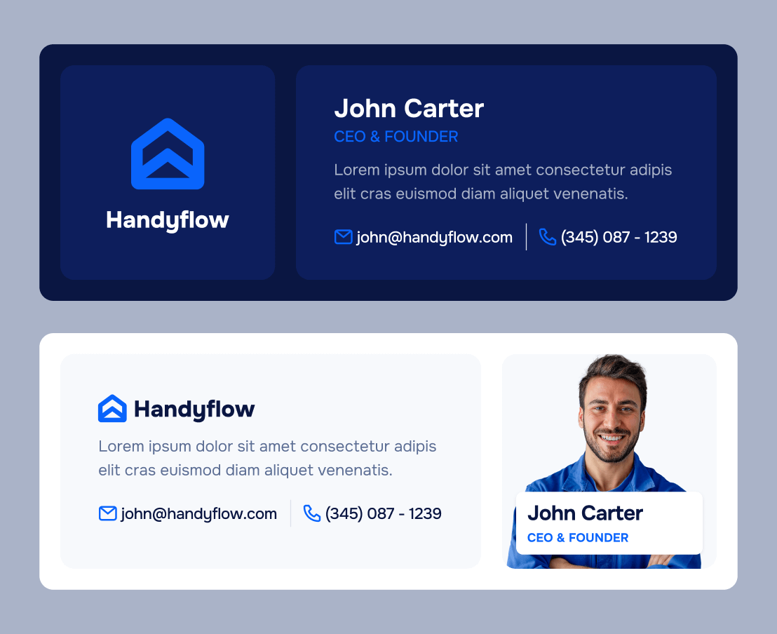 Handyflow X - Email Signature - Handyman Webflow Template | BRIX Templates
