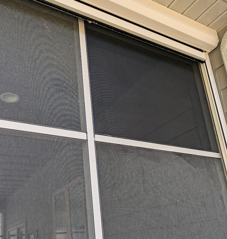 Dirty screens cleaned from dust and organic growth.