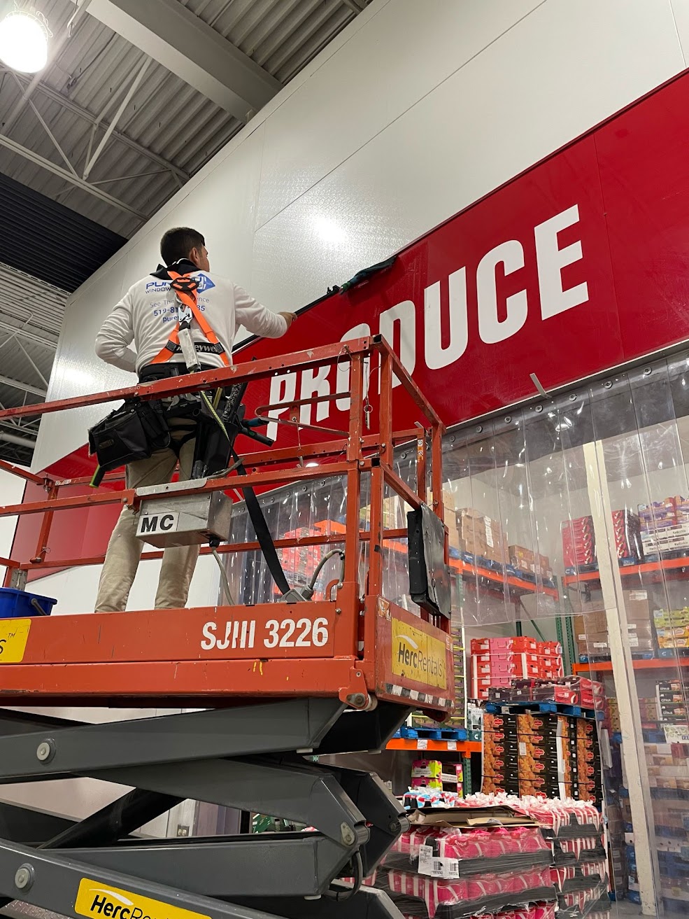 Store signs cleaned with environmentally safe solutions.