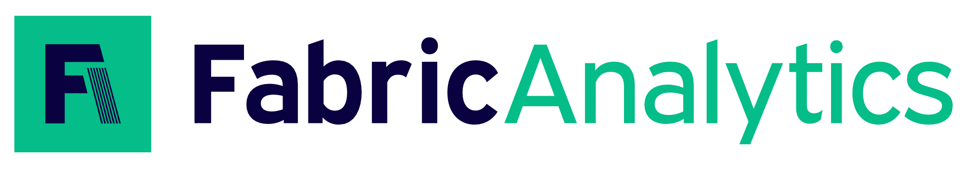 Fabric Analytics logo with stylized letter F in a green square followed by the text 'FabricAnalytics'.