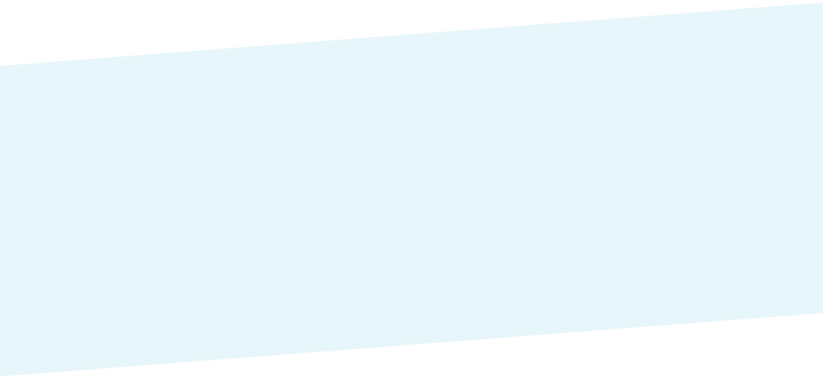 Blue rectangle with diagonal edges on black background.