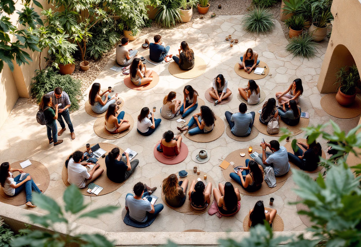 image of students during welcome week (at a university)