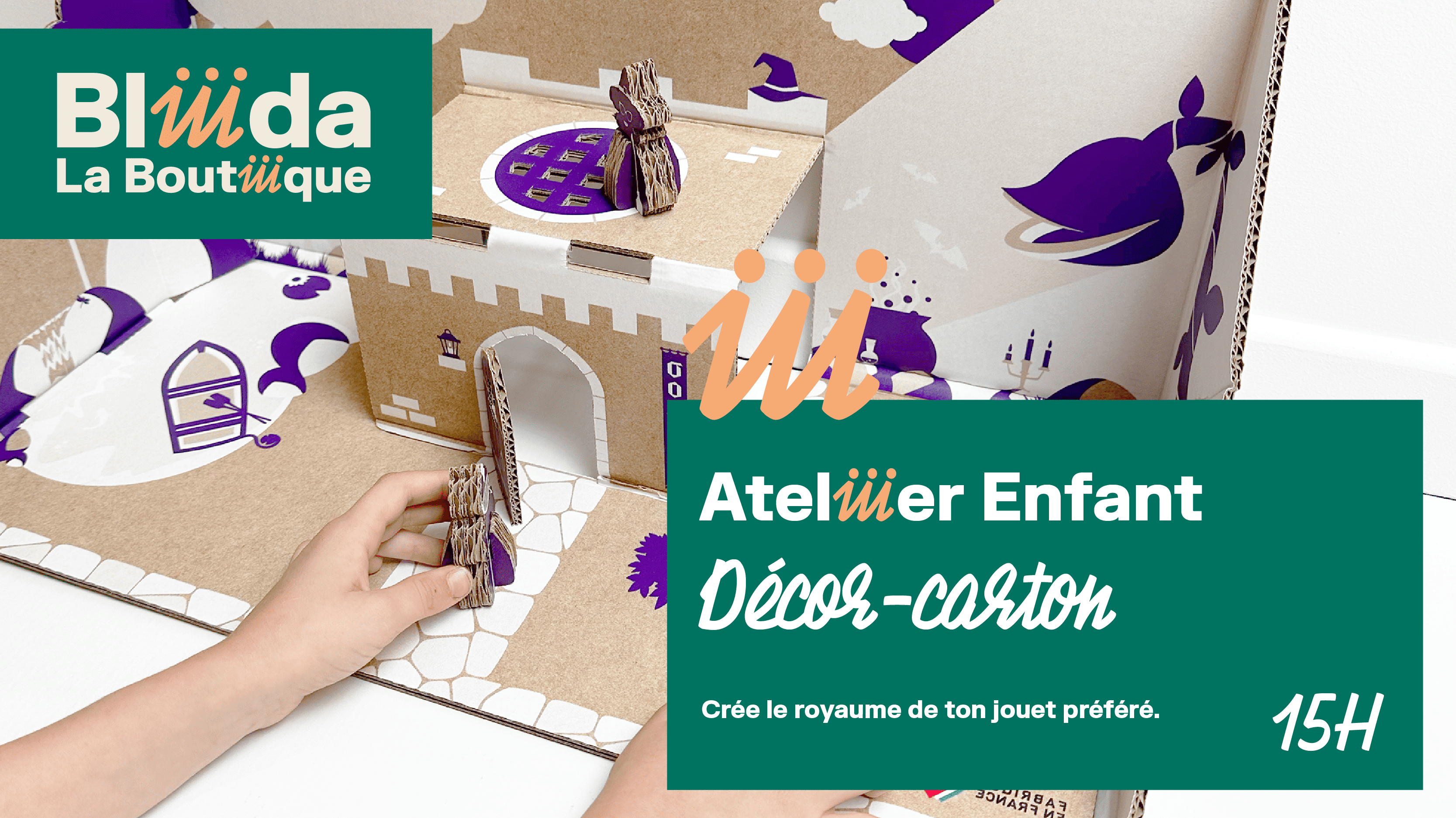 Atelier enfant Décor-carton