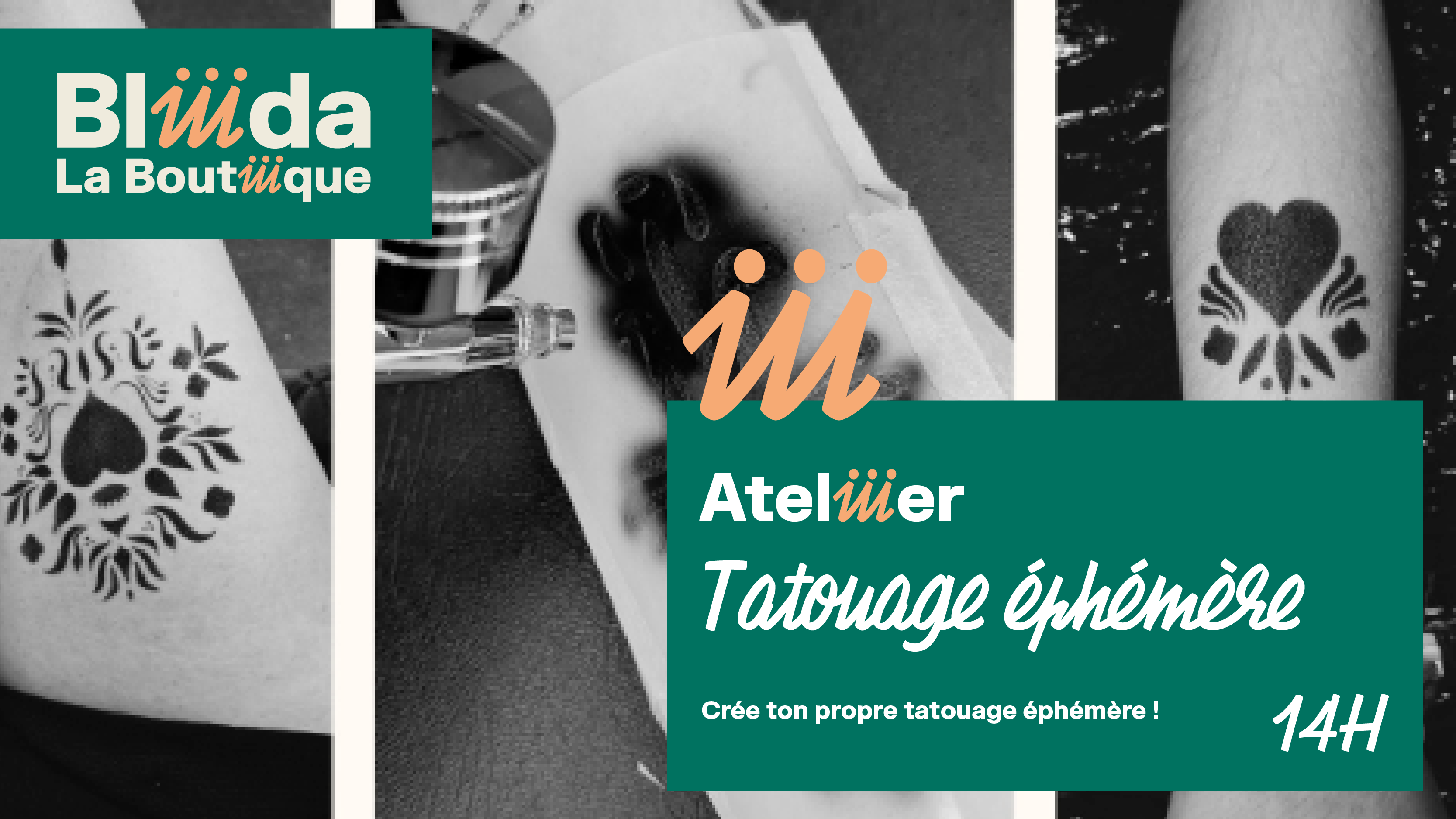 Atelier - Compose ton tatouage éphémère