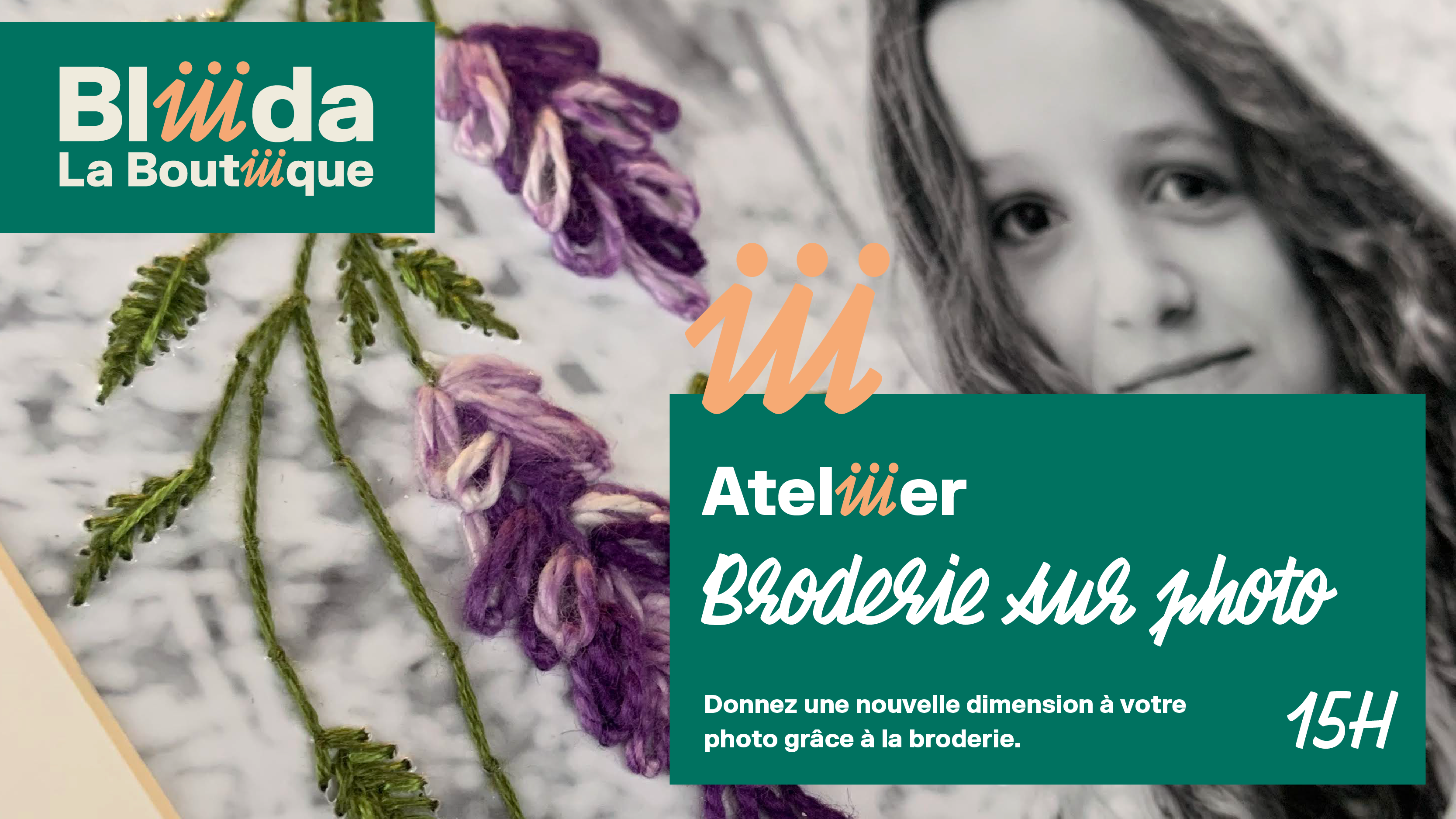 Atelier - Broderie sur photo