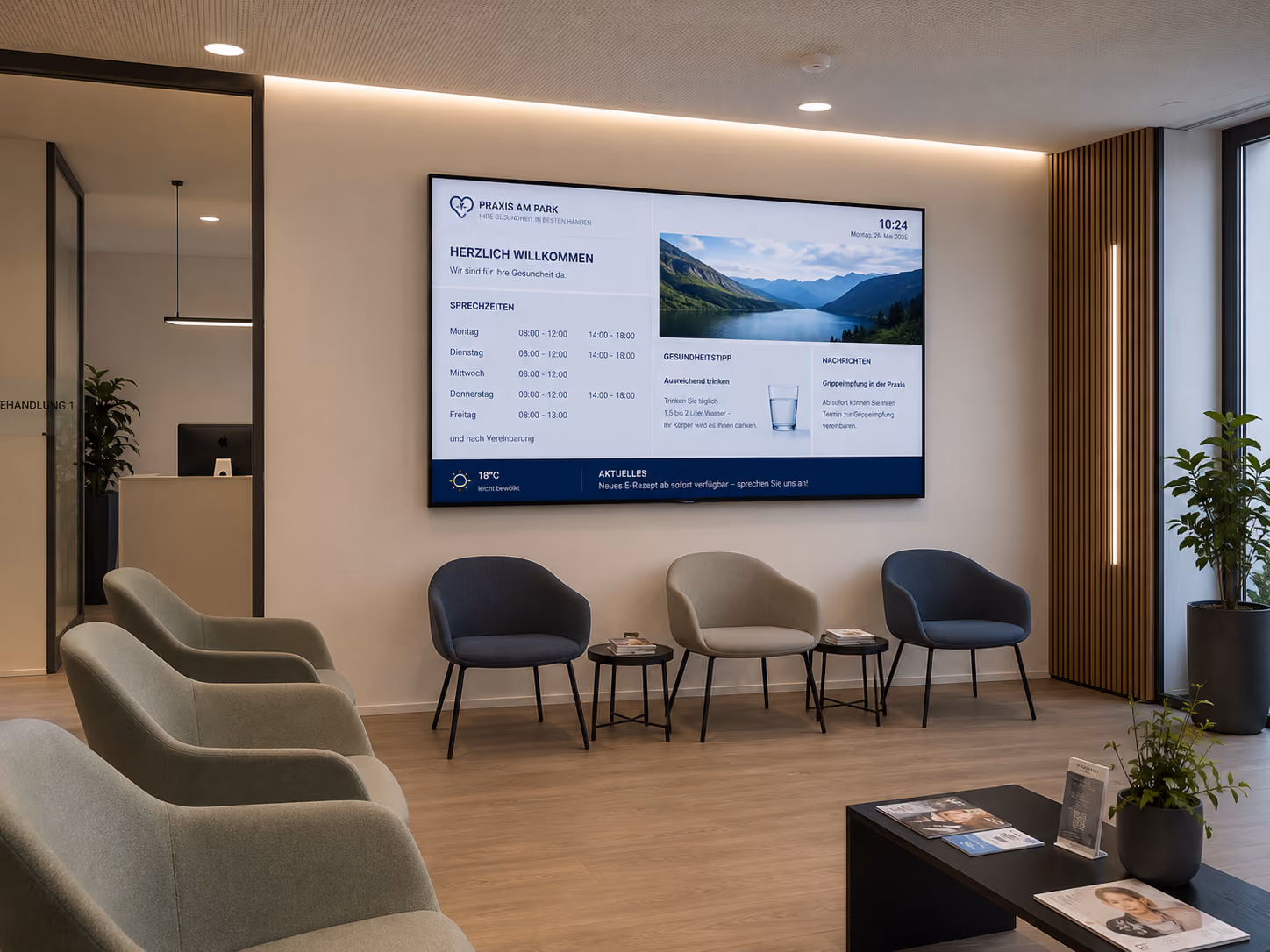Digital Signage im Gesundheitswesen