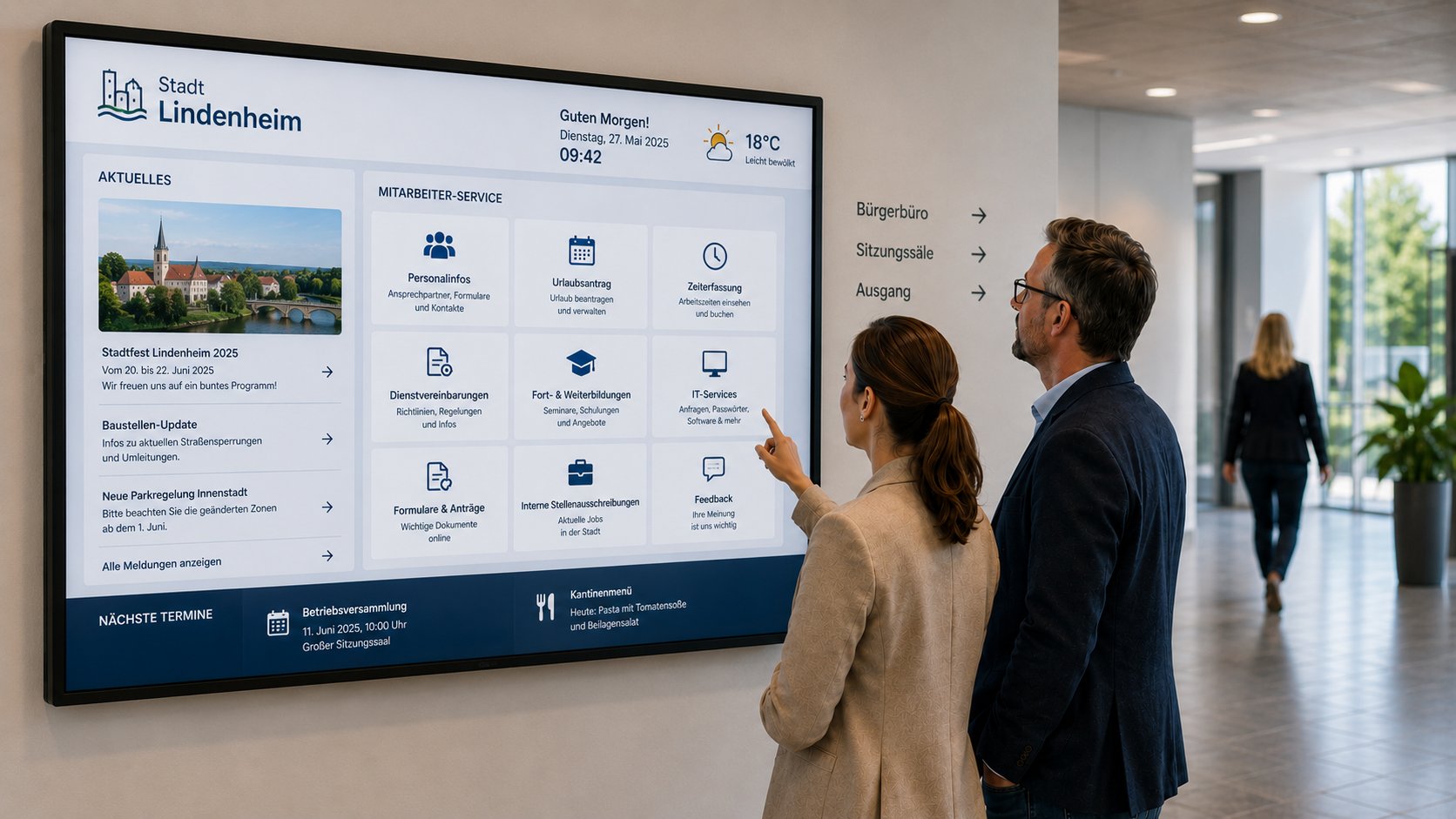 Digital Signage für Behörden