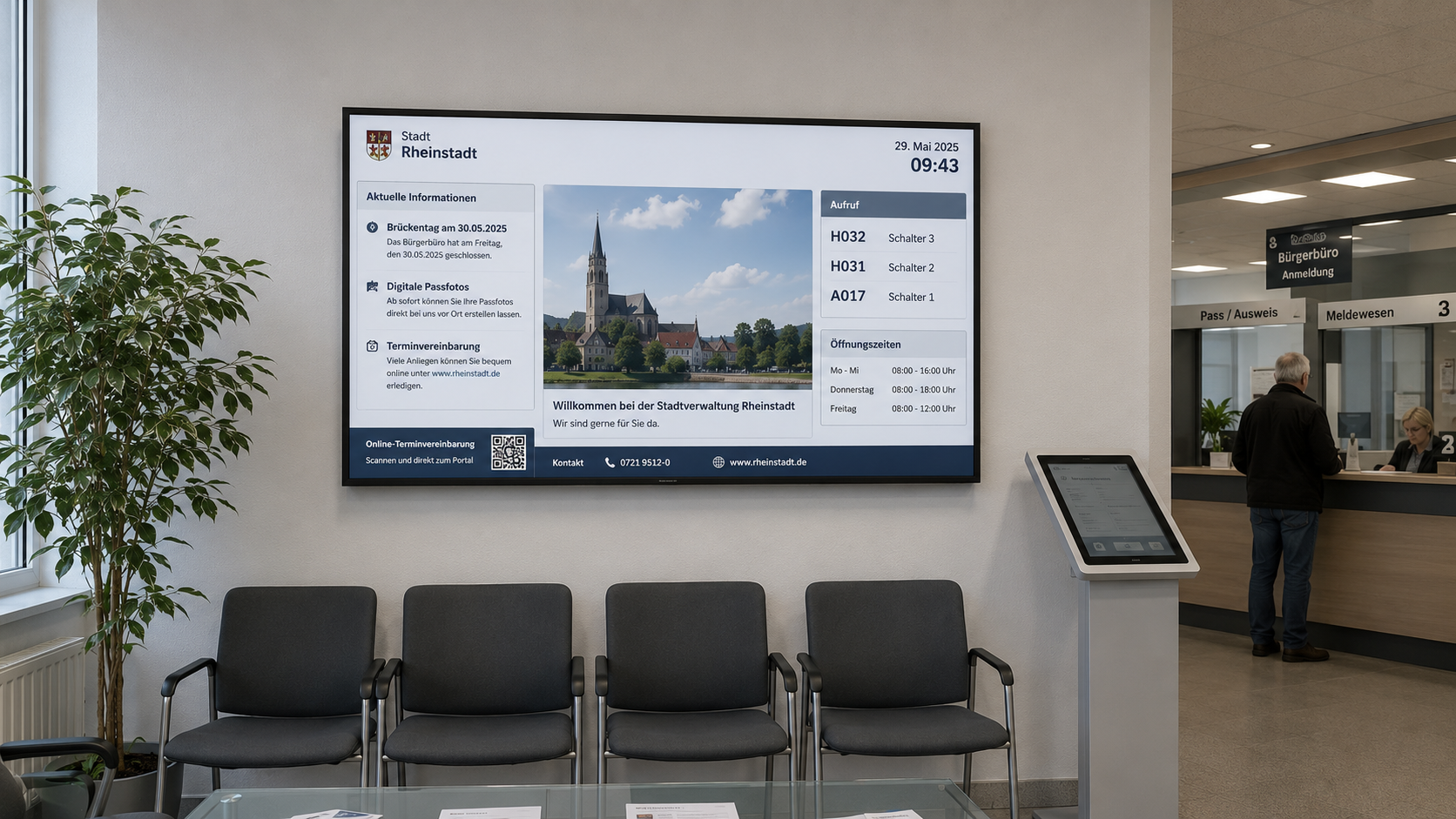 Digital Signage für Behörden