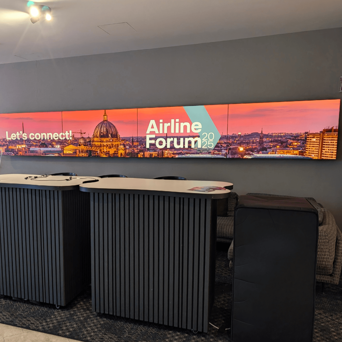 Digital marble run on the video wall at Hotel Berlin, Berlin creates an interactive digital signage experience in the lobby.