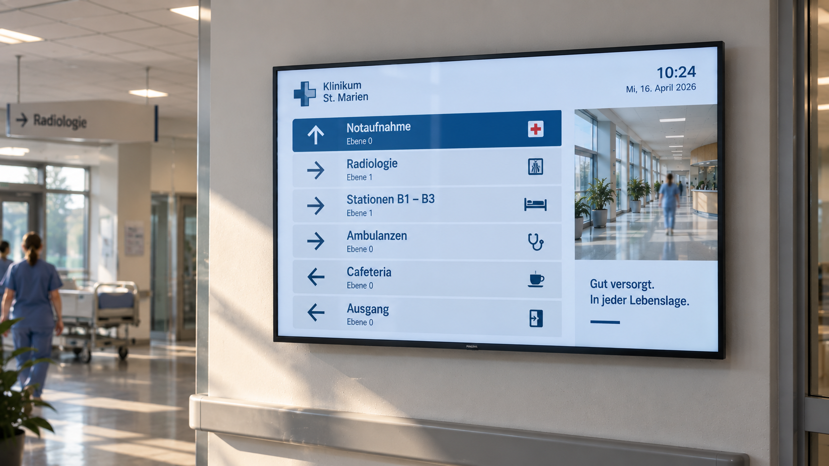 Digital Signage im Gesundheitswesen