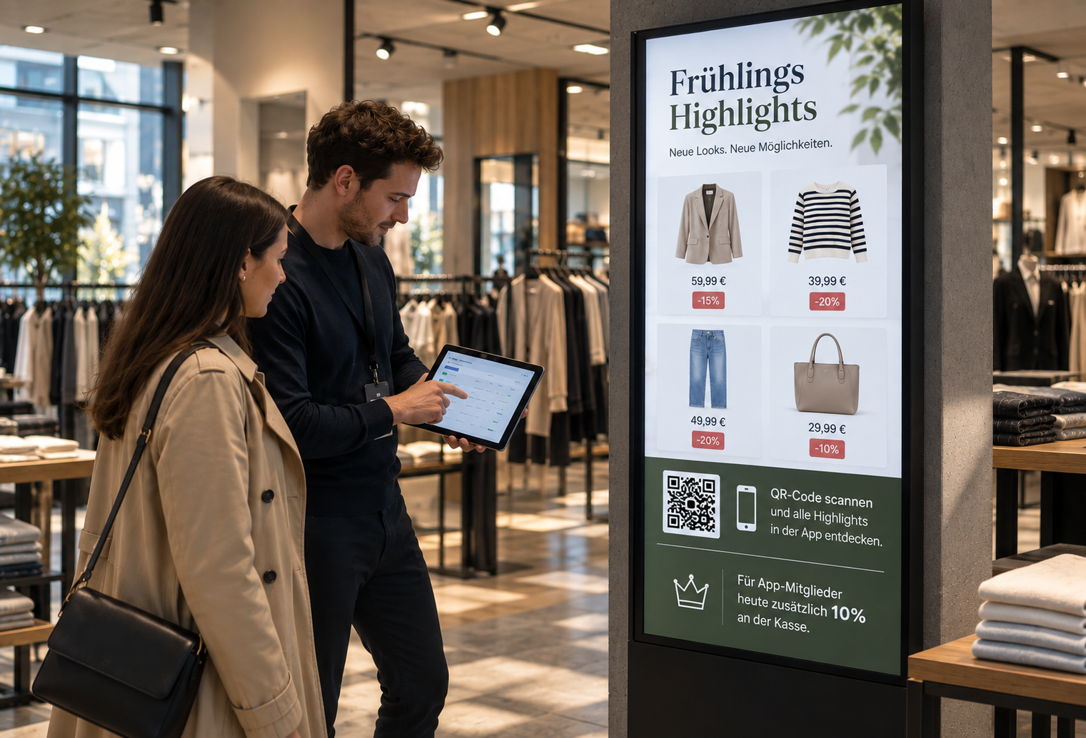 Digital Signage im Einzelhandel