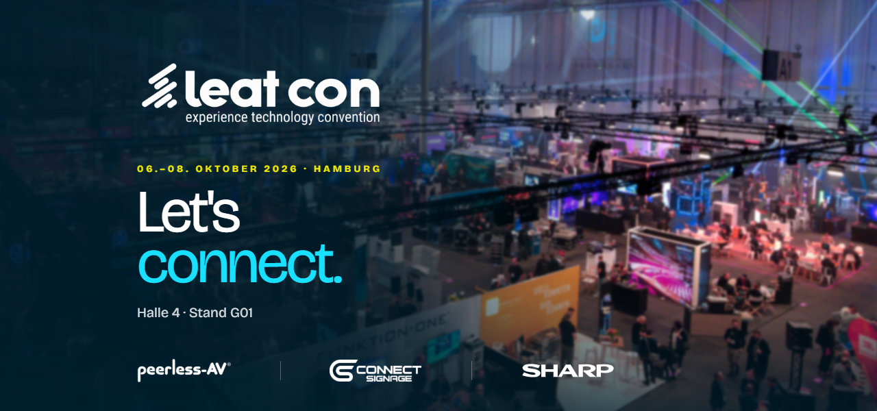We will be at LEaTcon in Hamburg from October 6th to 8th to show you how AI is set to transform the world of digital signage.