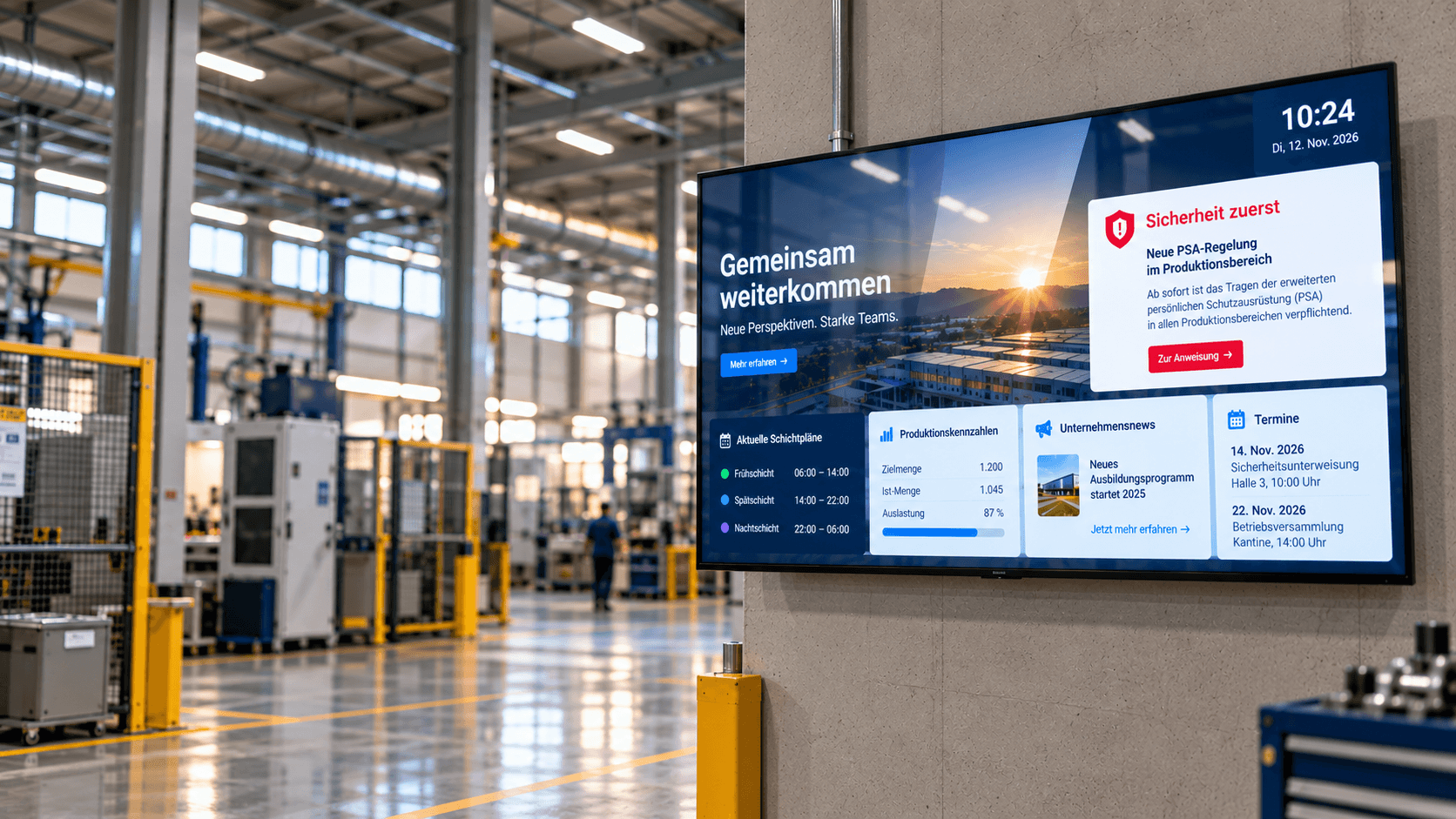 Internal communication in production: reaching employees without a PC