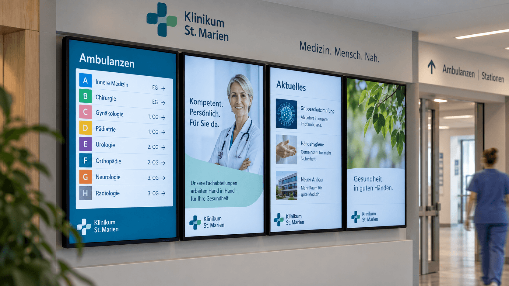 Digital Signage im Gesundheitswesen
