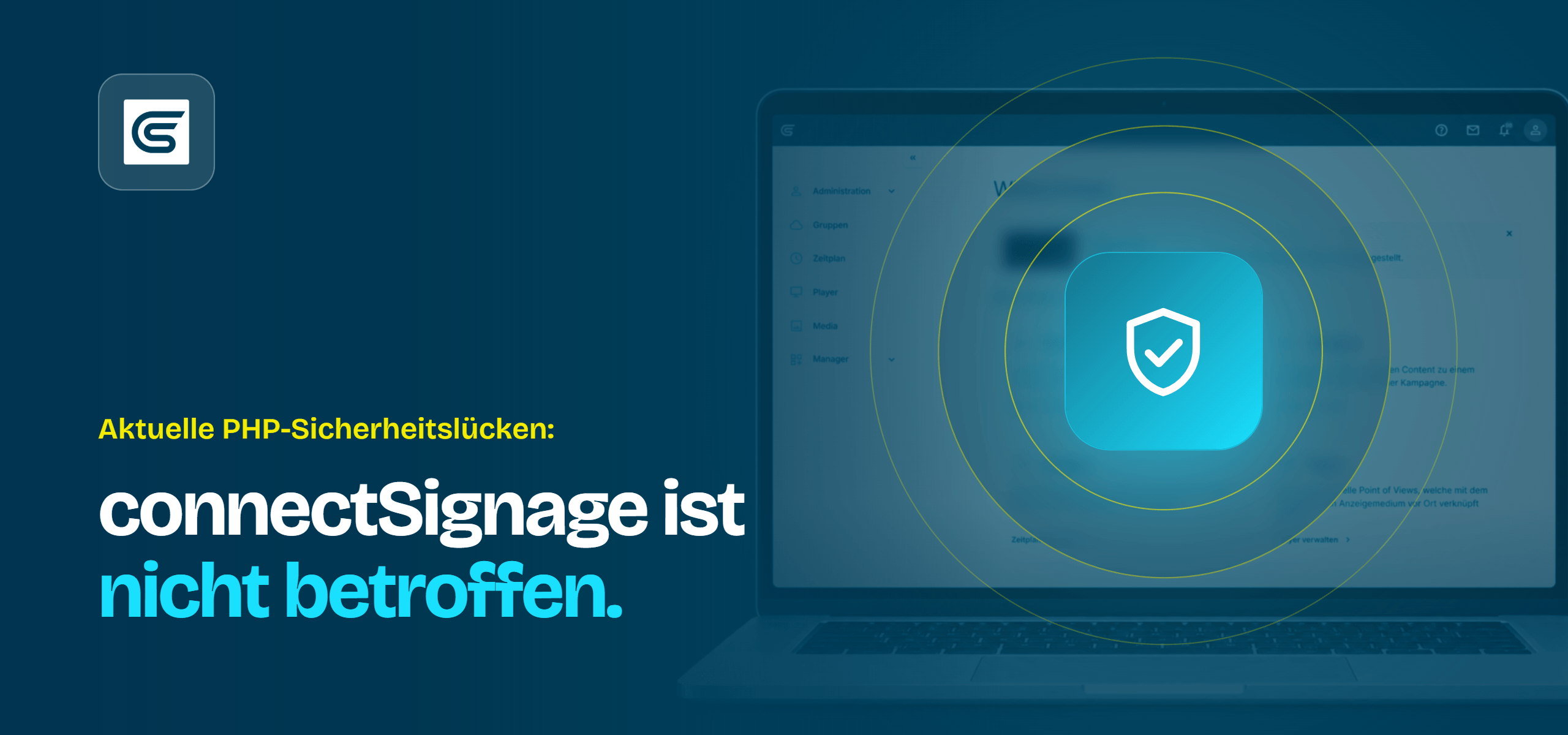PHP security vulnerabilities: connectSignage is not affected