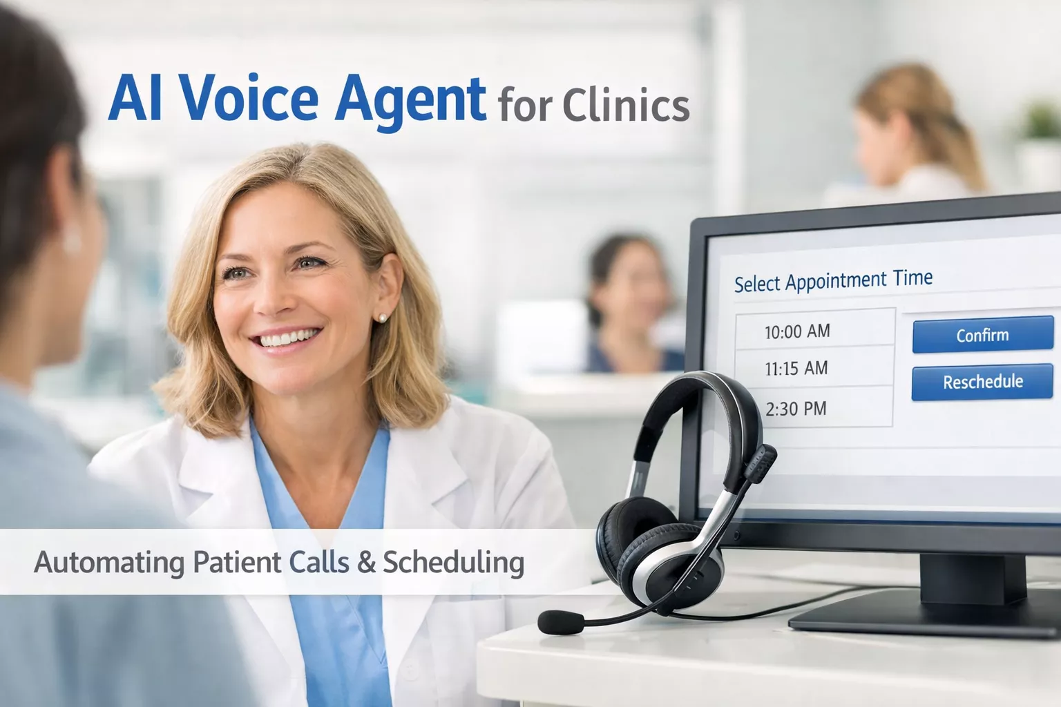 AI voice agent for clinics automating patient calls and appointment scheduling