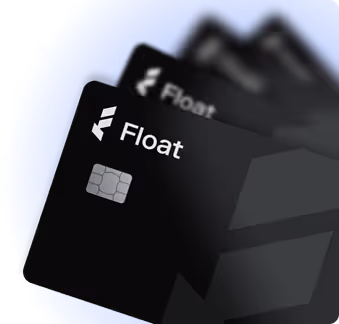 Float-branded debit cards representing same-day card issuance service.