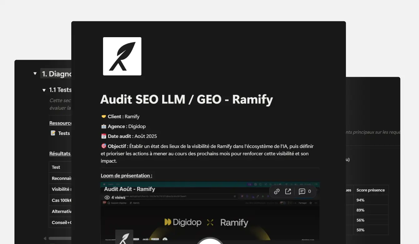 SEO LLM / AEO Ramify Website Visibility Audit by Vydera