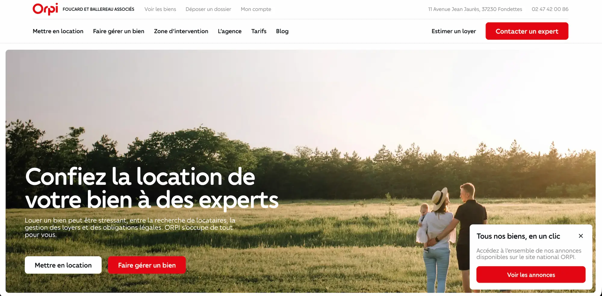 ORPI Foucard Ballereau Fondettes website