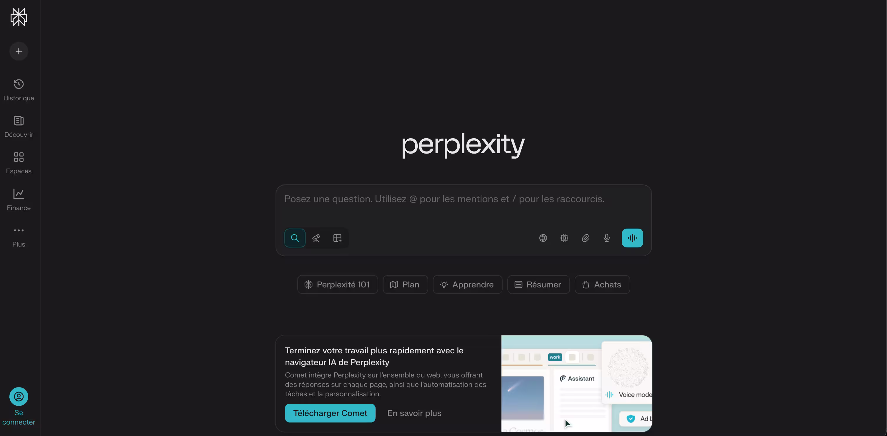 Perplexity Interface